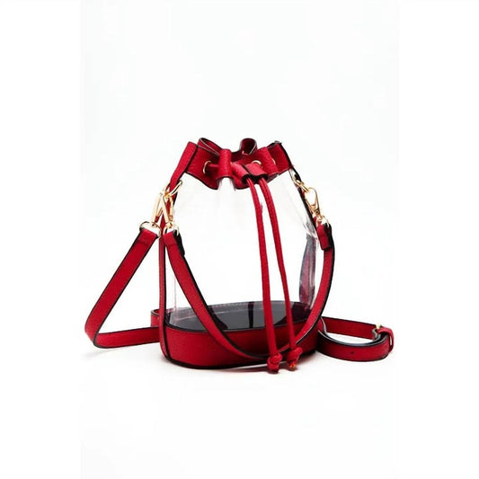 Durchsichtige Crossbody-Stadiontasche für Damen