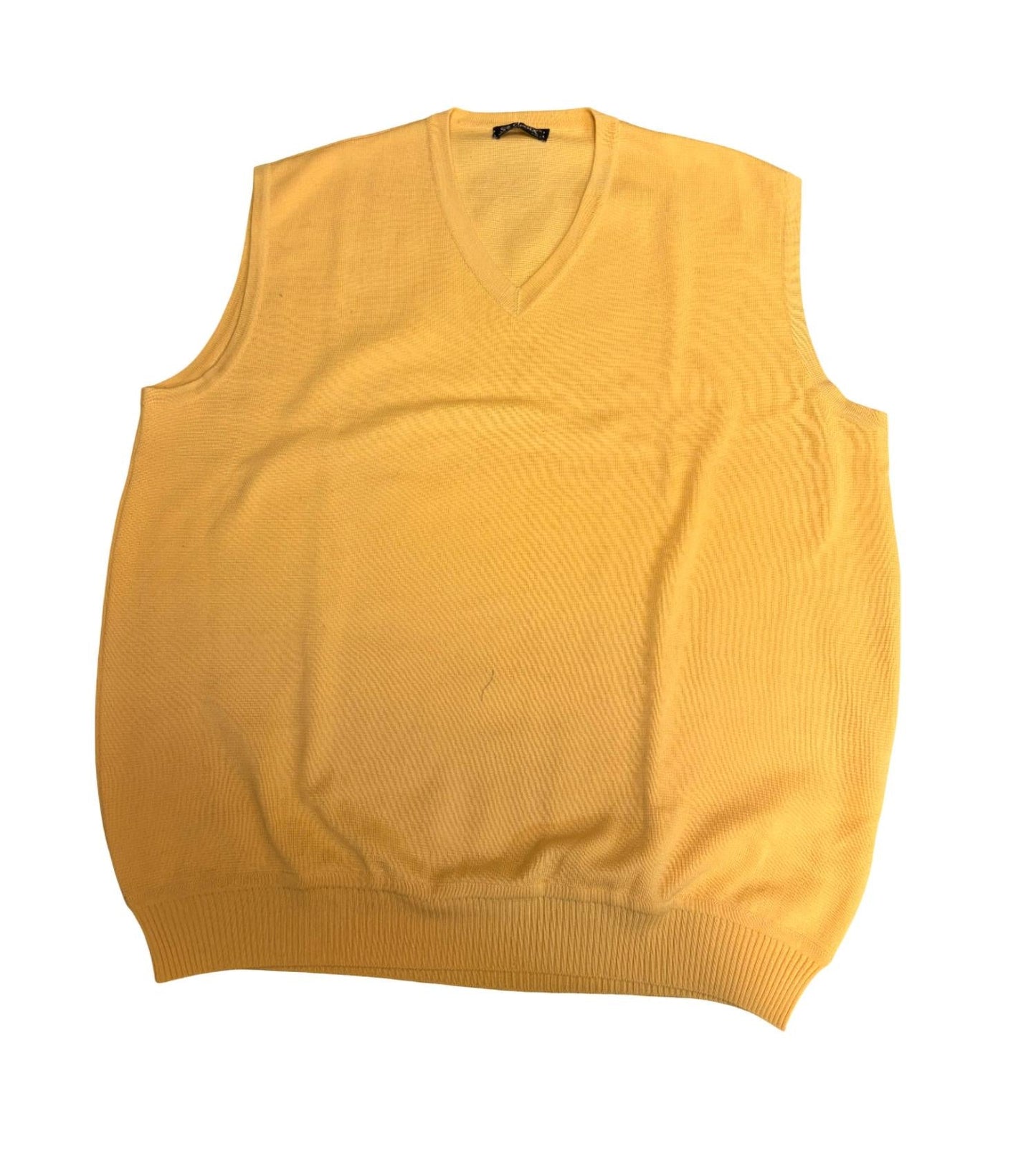 Men's V-neck Durable Flat Knit Vest