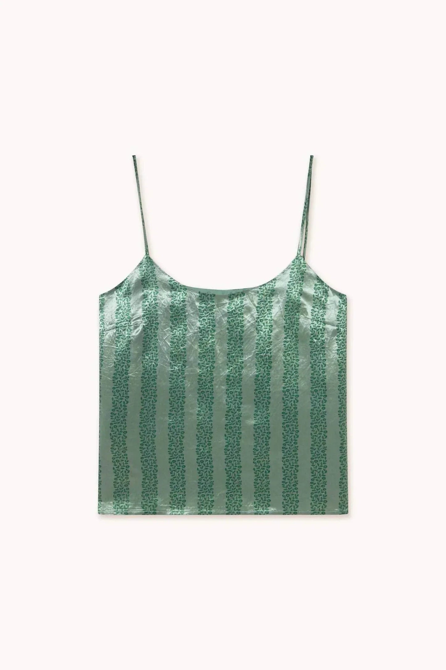 Flowers Straps Top Washed