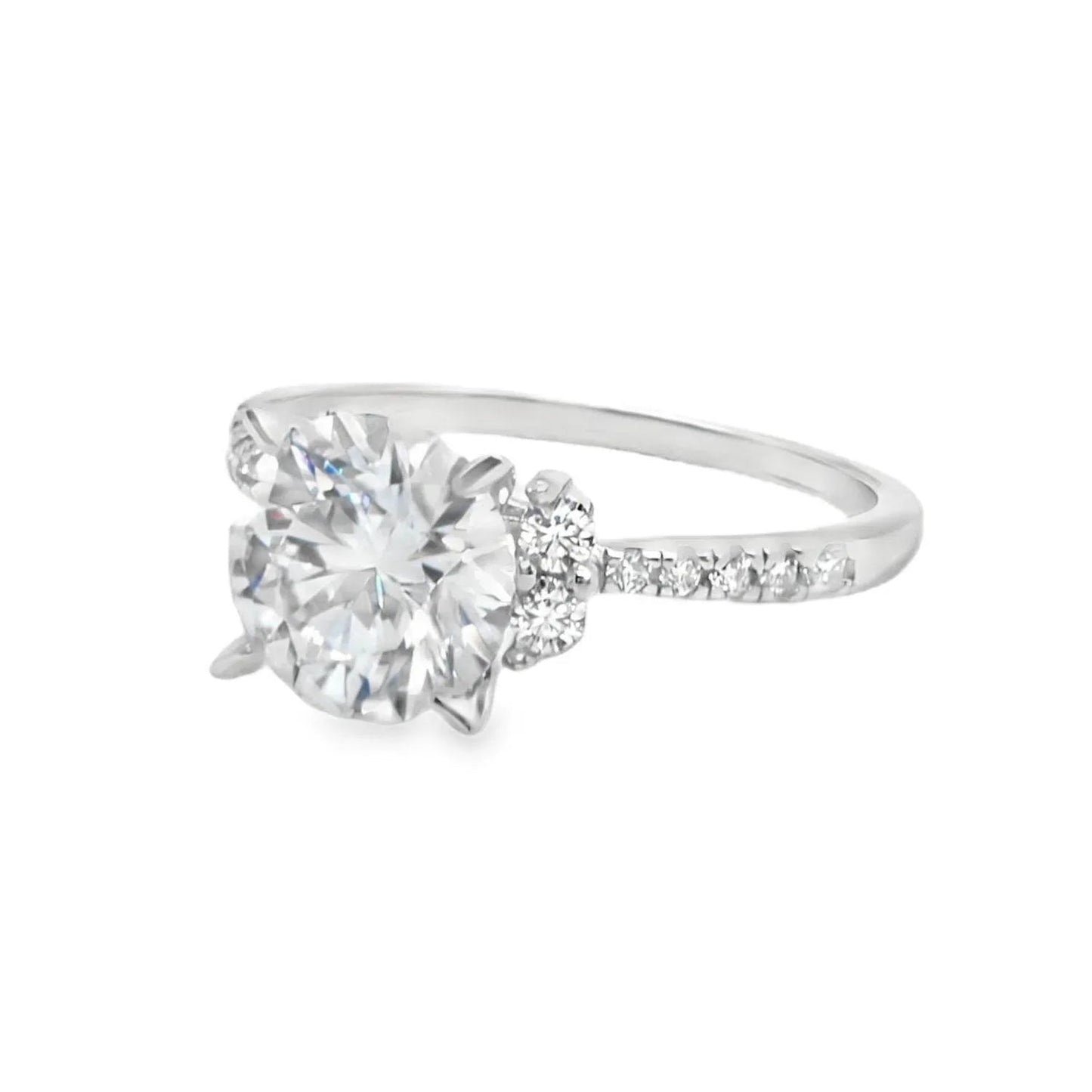 Women's 2.0ct 8.0mm Moissanite Engagement Ring
