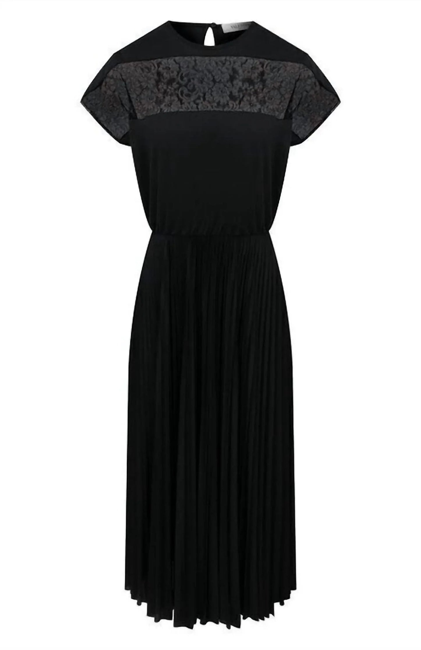 Midikleid mit Spitzendetail