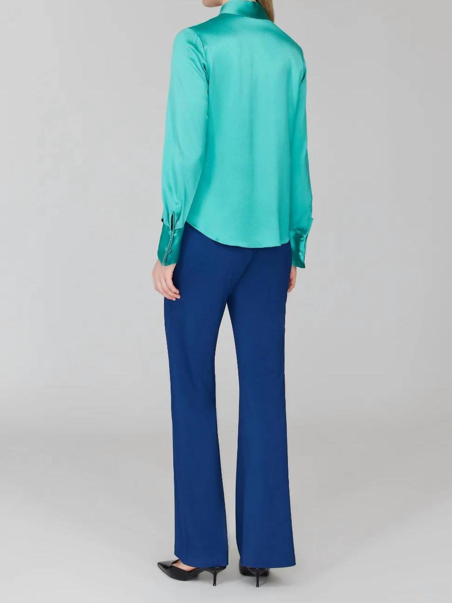 Hose aus mattem Jersey mit geradem Bein