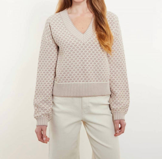 Brynn Stitch V-neck Sweater
