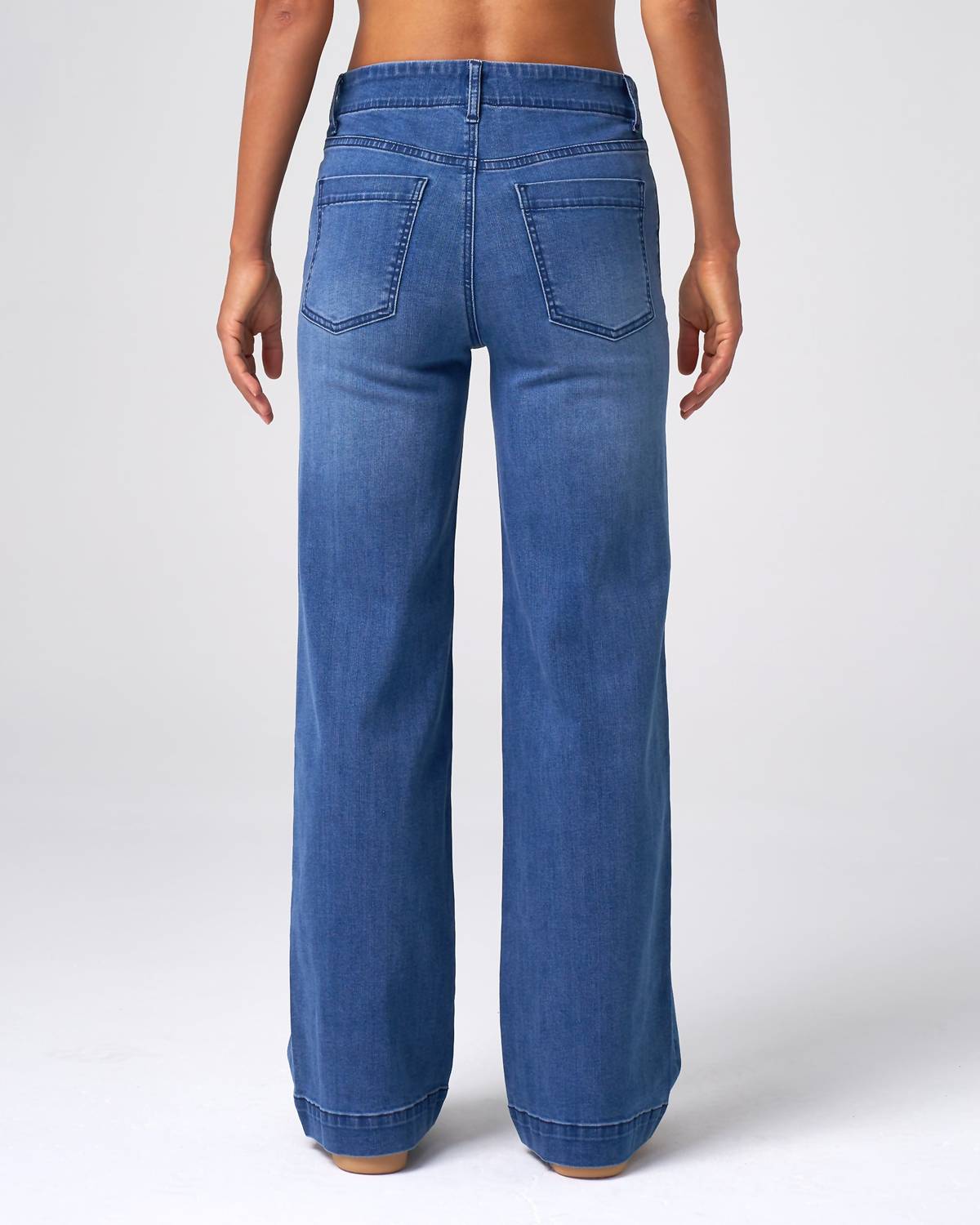 Mühelose Wide-Leg-Jeans