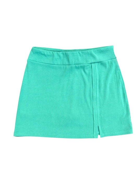 Mädchen-Skort aus Rippen-Viskose