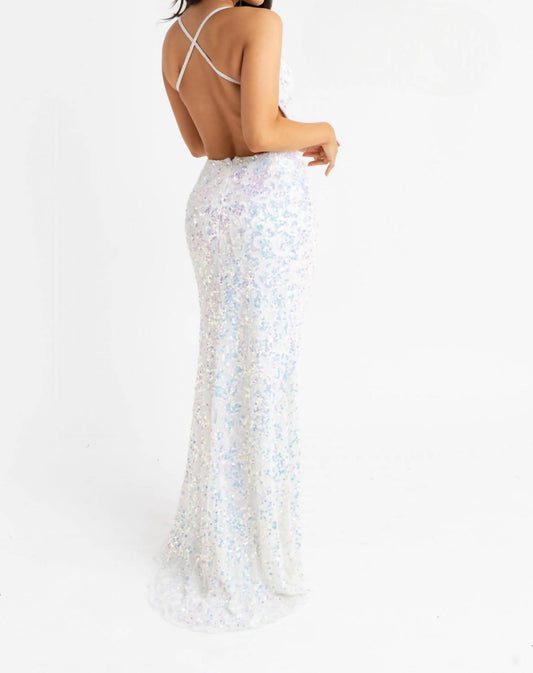 Elegant Sequined Evening Gown