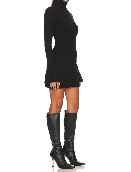 Rollkragen-Minikleid