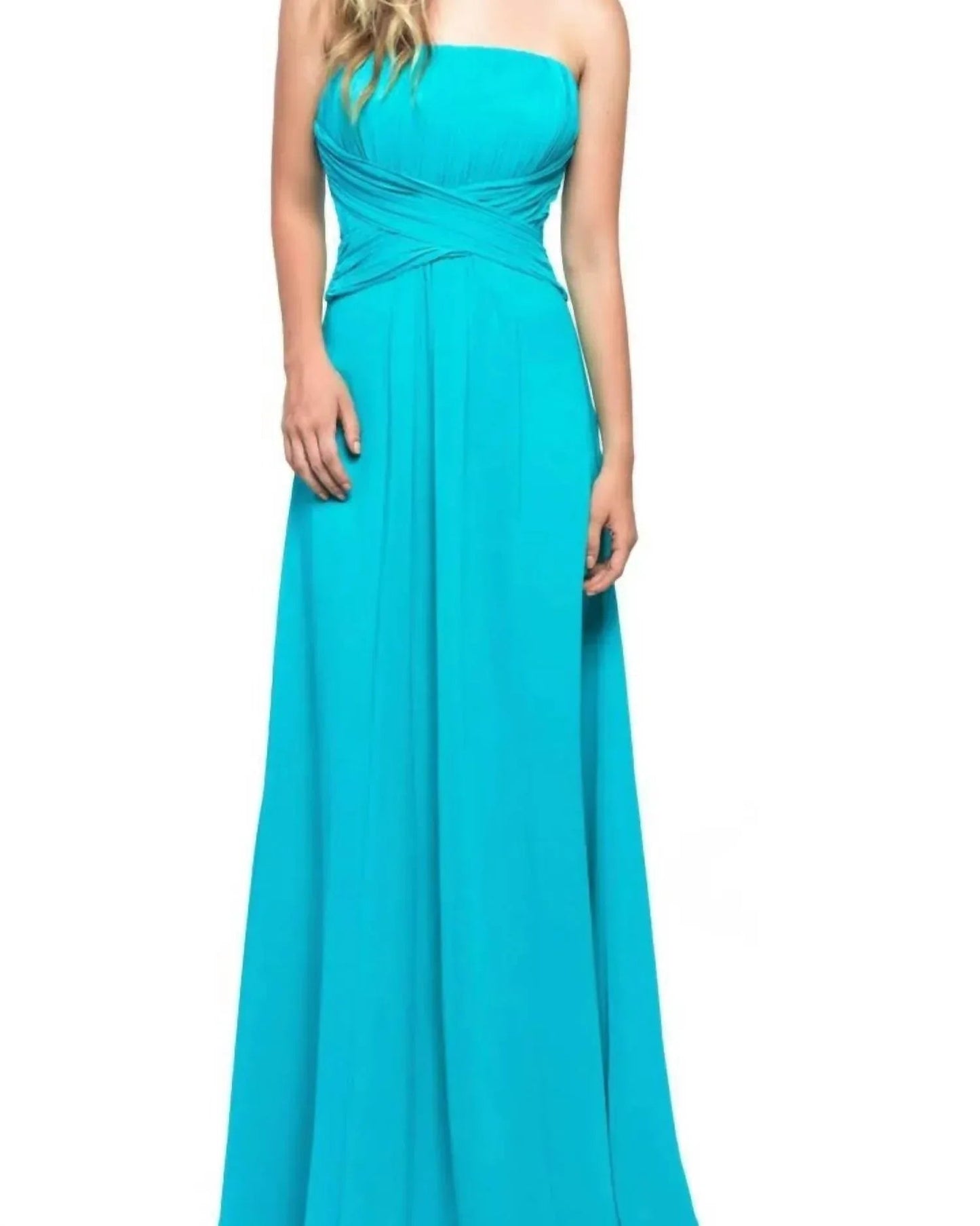 Serenity Drape Strapless Gown