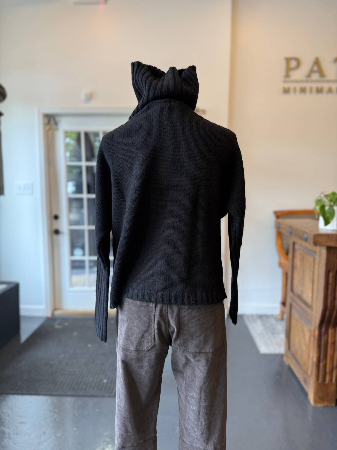 Bat Sleeve Cashmere Turtleneck Sweater