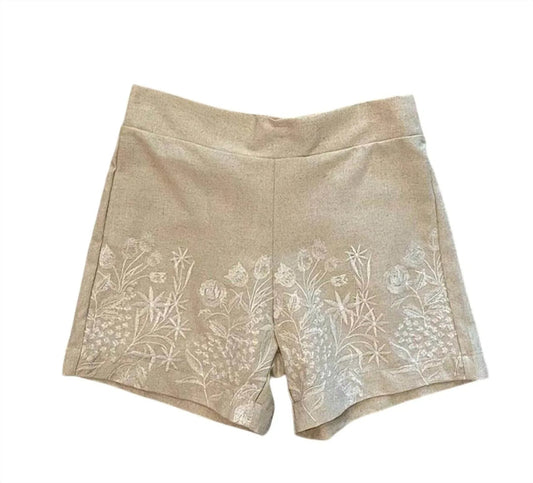 Embroidered Short