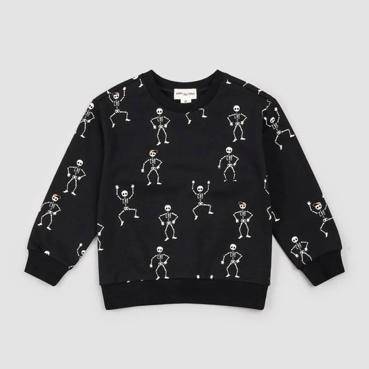 Boy's Dancing Glow-in-the-dark Skeletons Sweatshirt