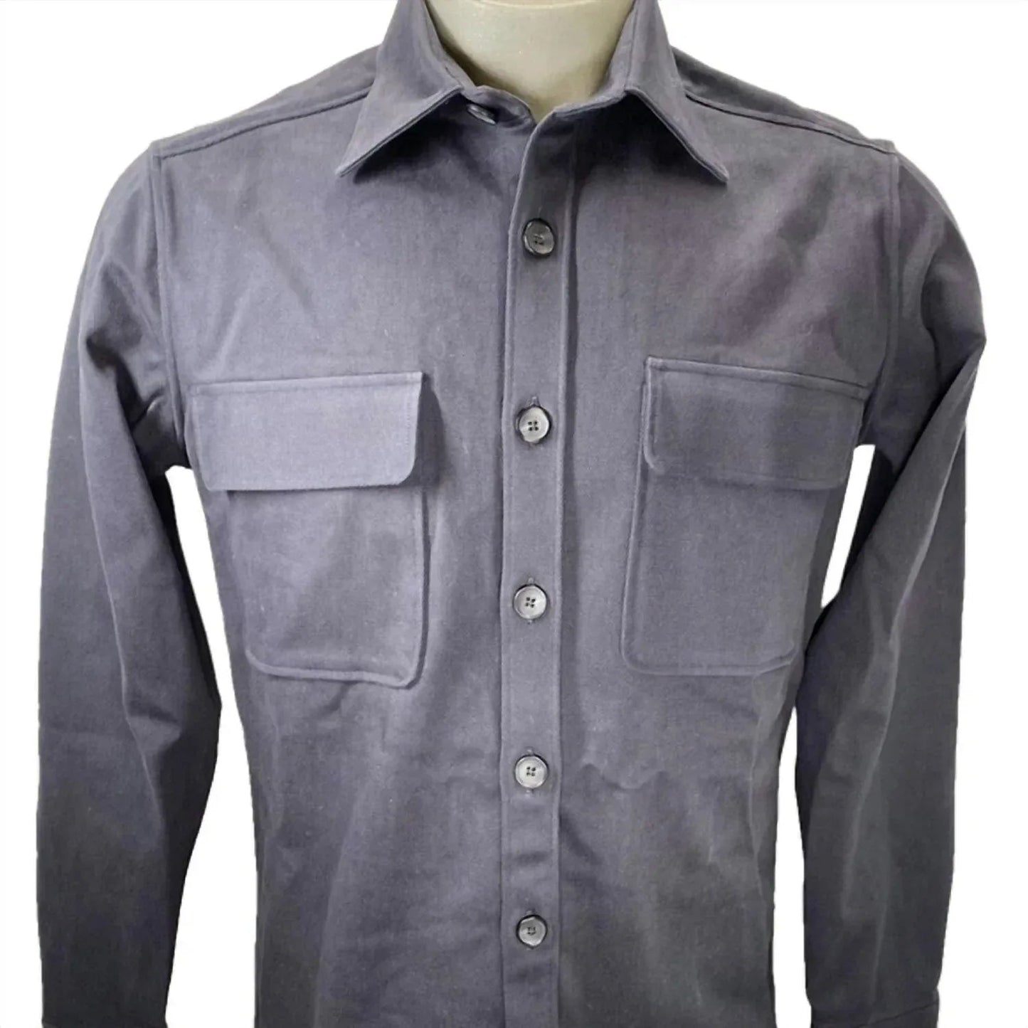 Men's Flap Pockets Button-up Shirt