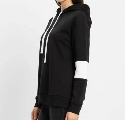 Colorblock Drawstring Hoodie