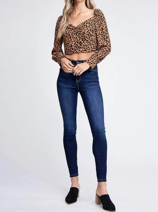 Jacqueline Leopard Croptop