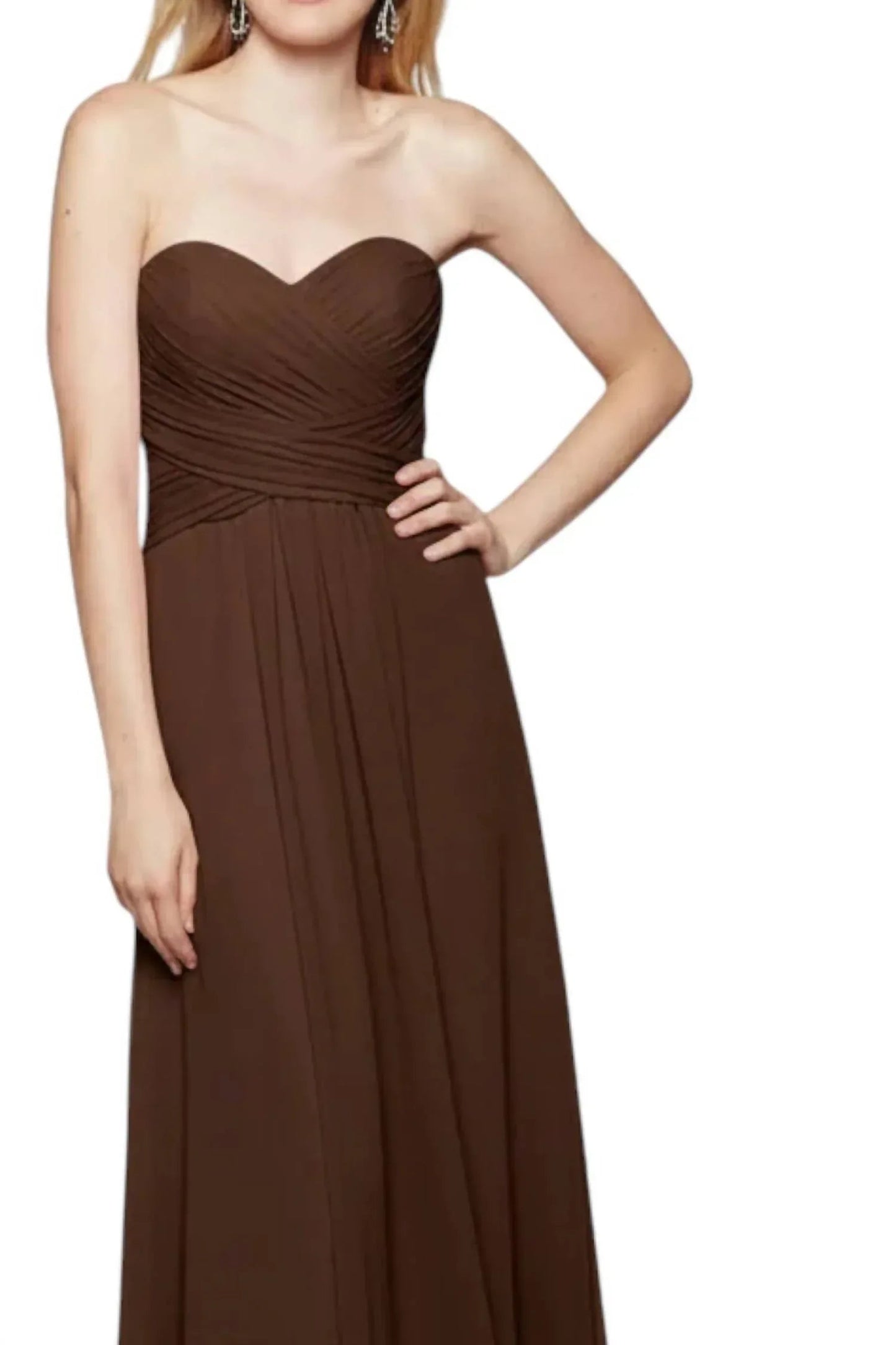 Serenity Drape Strapless Gown