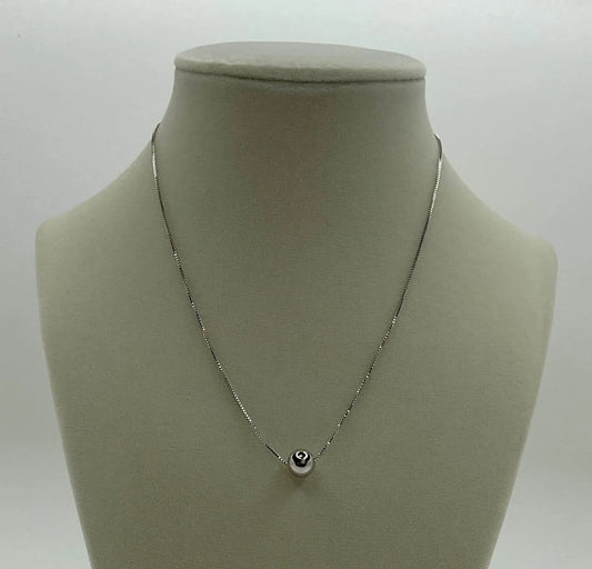 Women's Adjustable Ball Bead Pendant Necklace