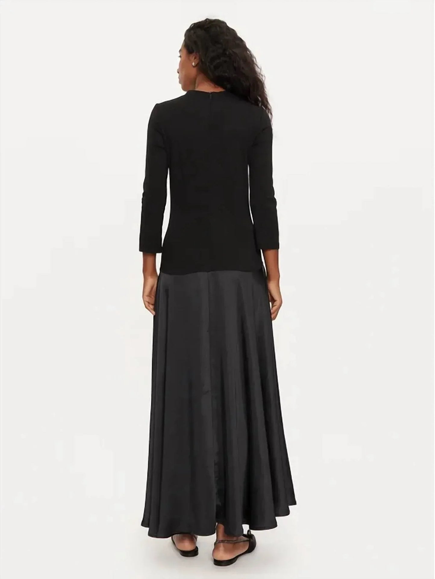Langärmliges Maxikleid