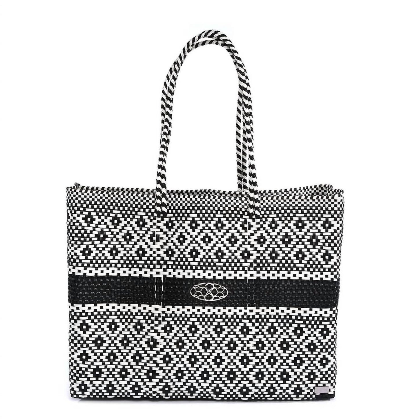 Damen Reise Handgemachte Aztec Streifen Tragetasche mit Clutch