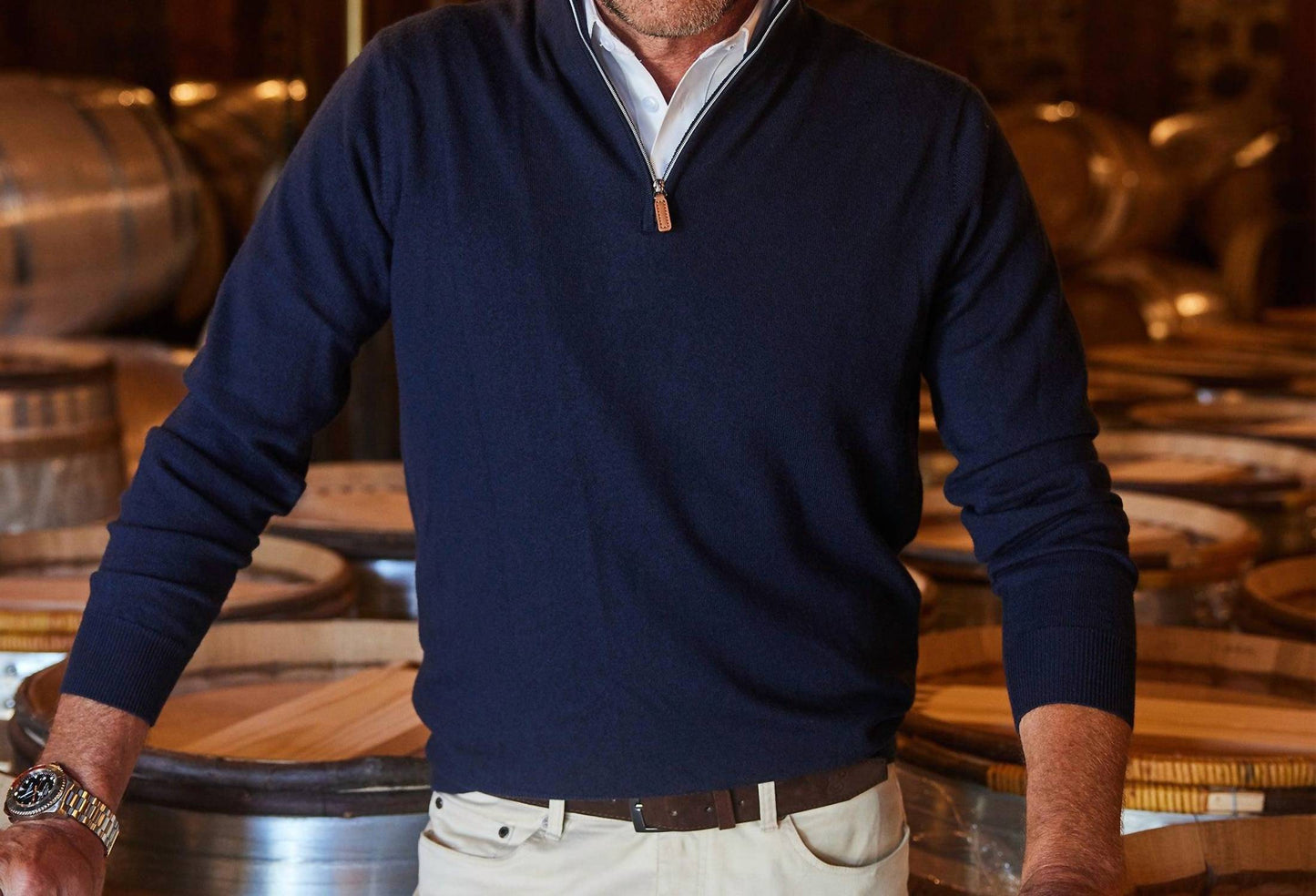 Australien Merino Quarter Zip Pullover