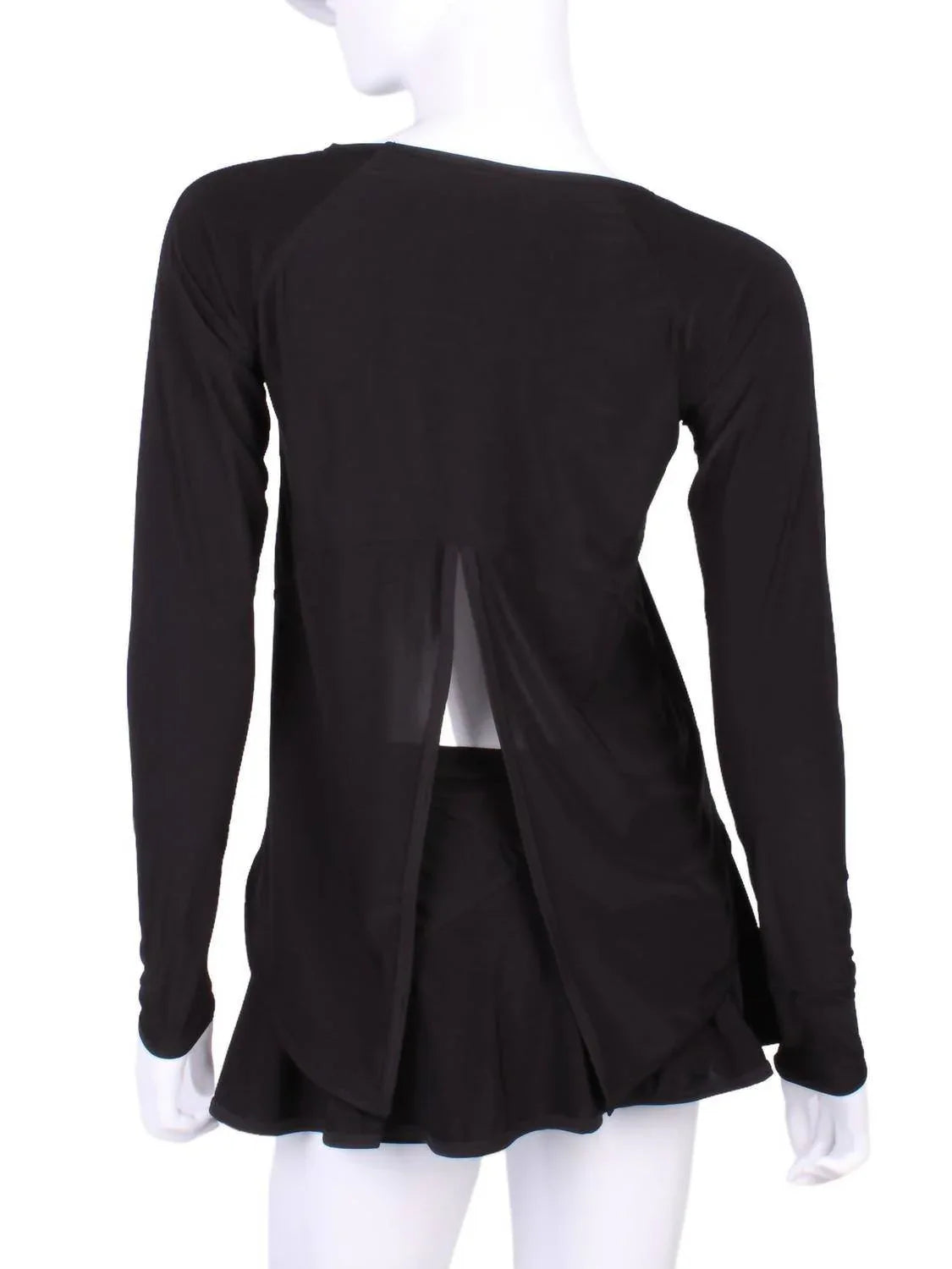 Damen Langarmshirt mit Wickeldetail