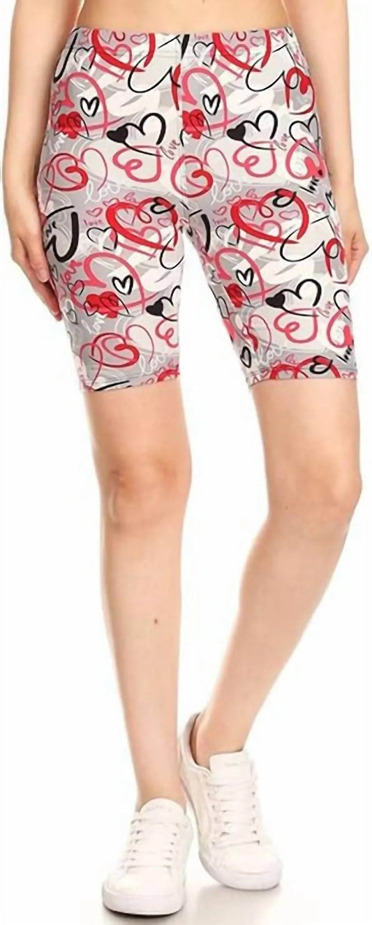 Valentinstag Biker Babe Shorts
