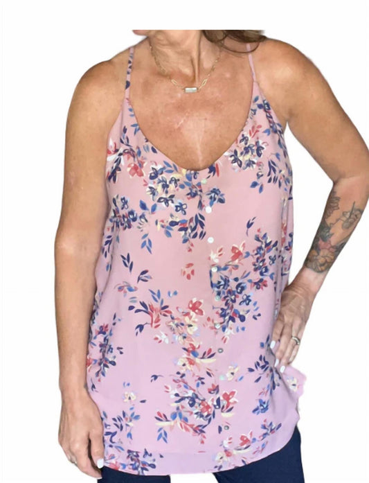 Button Detail Sleeveless Blouse