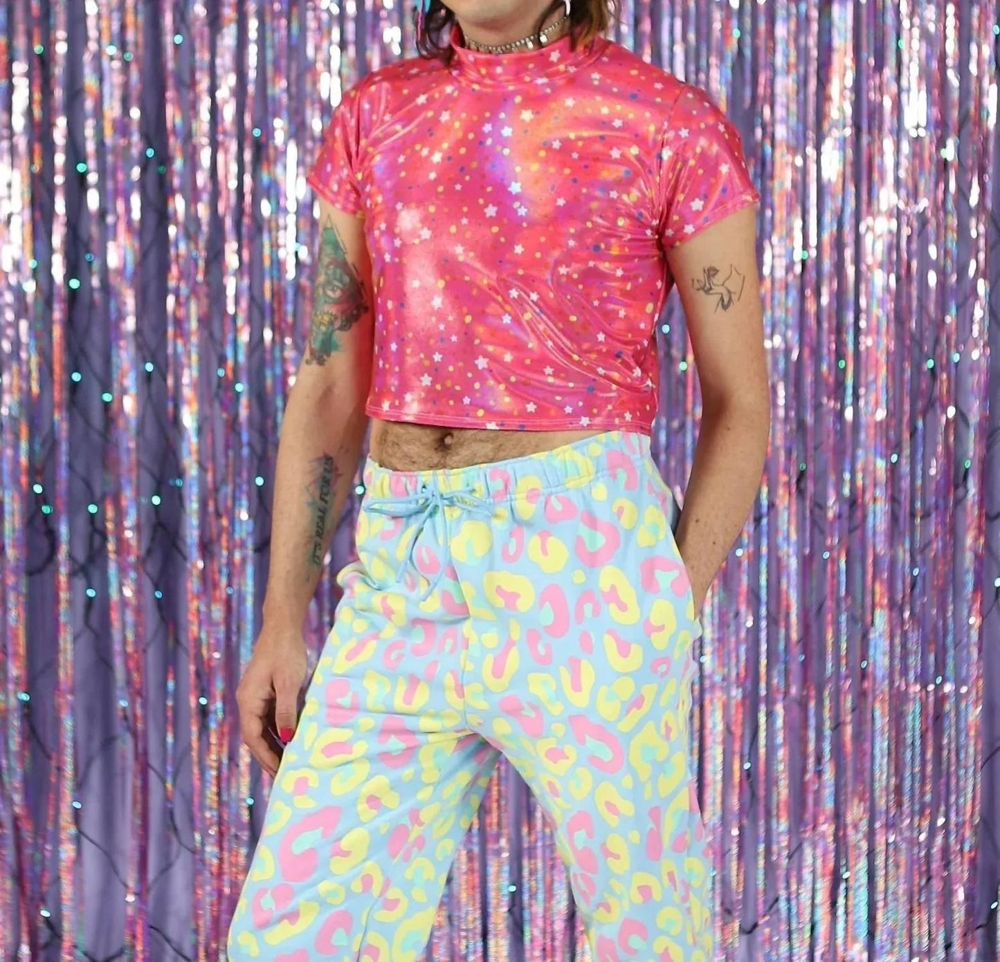 Galaxy Holo Crop Tee
