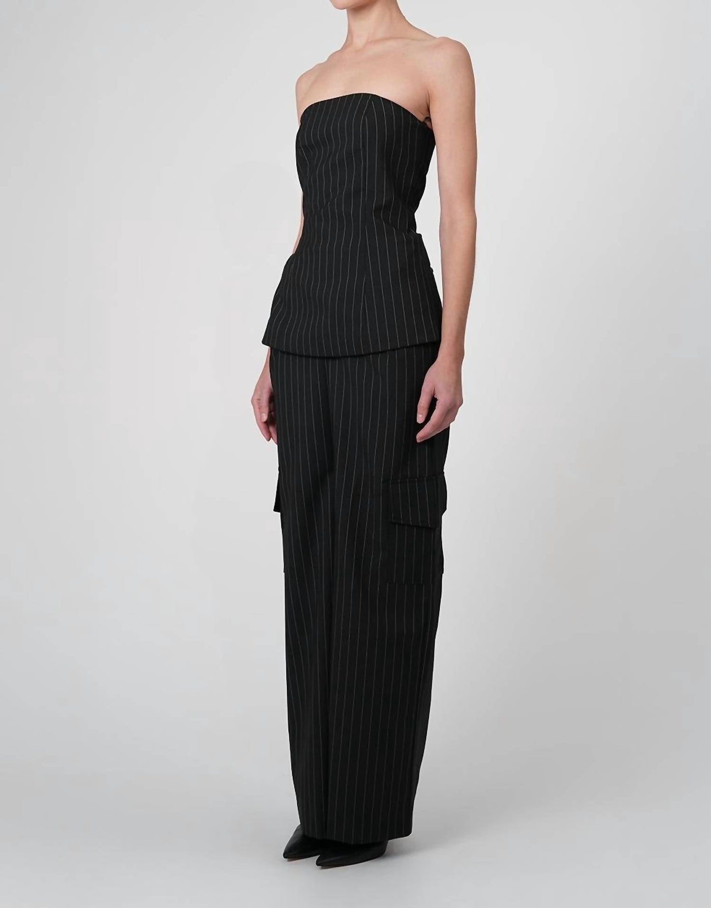 Ayle gestreiftes Bustier-Oberteil