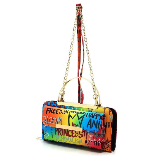Women's Graffiti Clutch Wallet