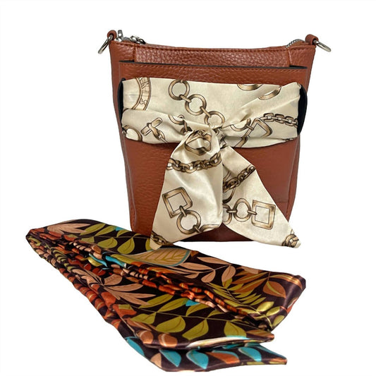 Women's Scarf Crossbody Bag - 2 Looks In 1