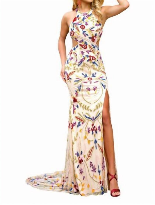 Maxikleid mit Neckholder