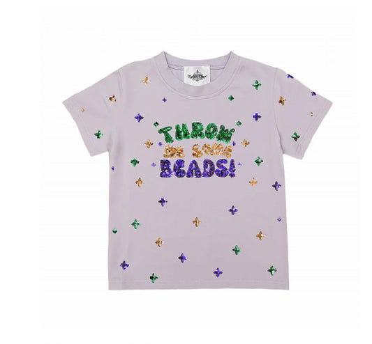 Throw Me Some Beads Sequin Shirt