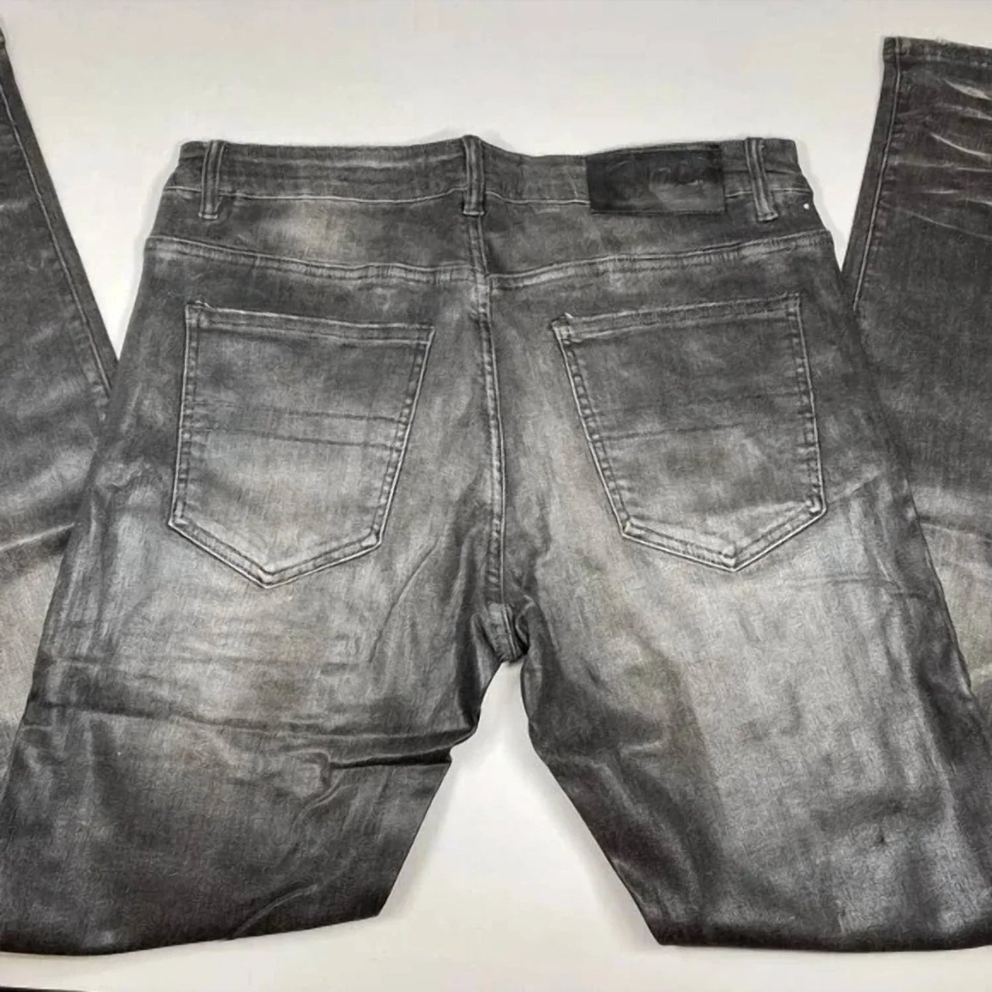 Herren Euro Distressed Denim Skinny Jeans