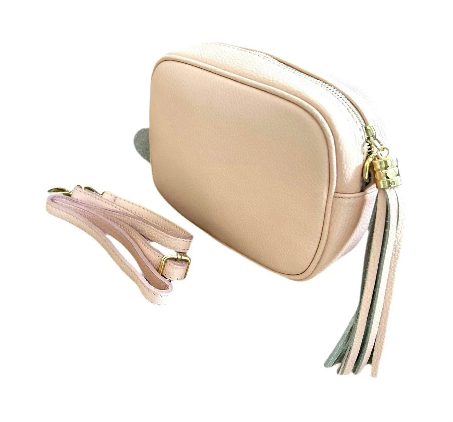 Women's Leather Camera Style Crossbody Bag