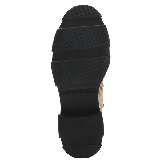 Damen Karneol-Stiefel mit klobiger Profilsohle