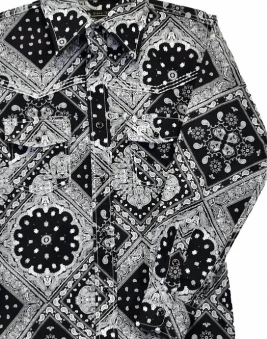 Boy's Bandana Long Sleeve Print