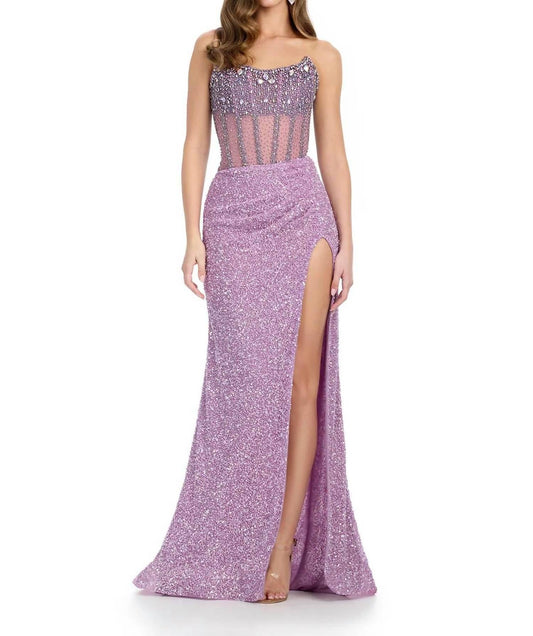 Dazzling Fully Hand Beaded Gown
