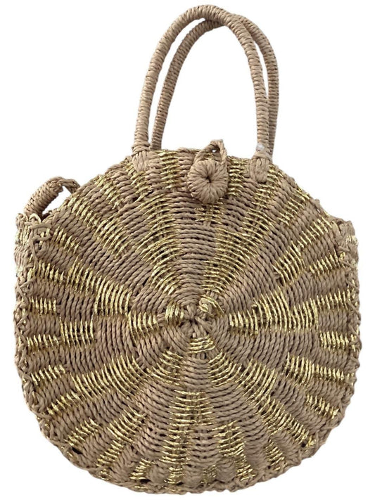 Women's Straw Round Cross Body Bag