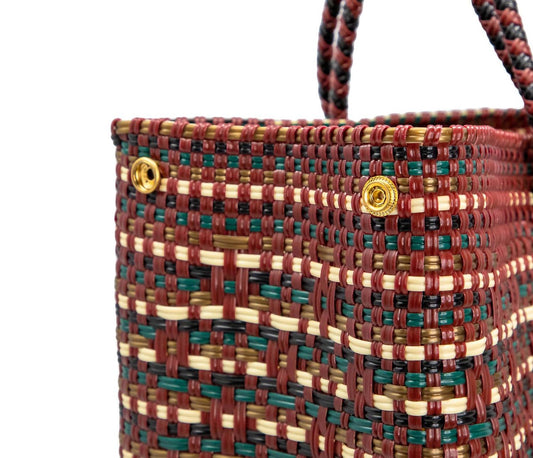 Women's Travel Woven Tote Bag With Clutch
