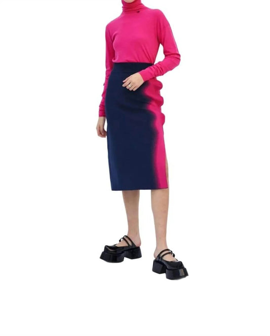 Elsa Wavy Midi Skirt