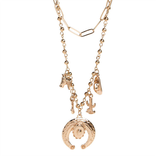 Women's Layered Charm Necklace