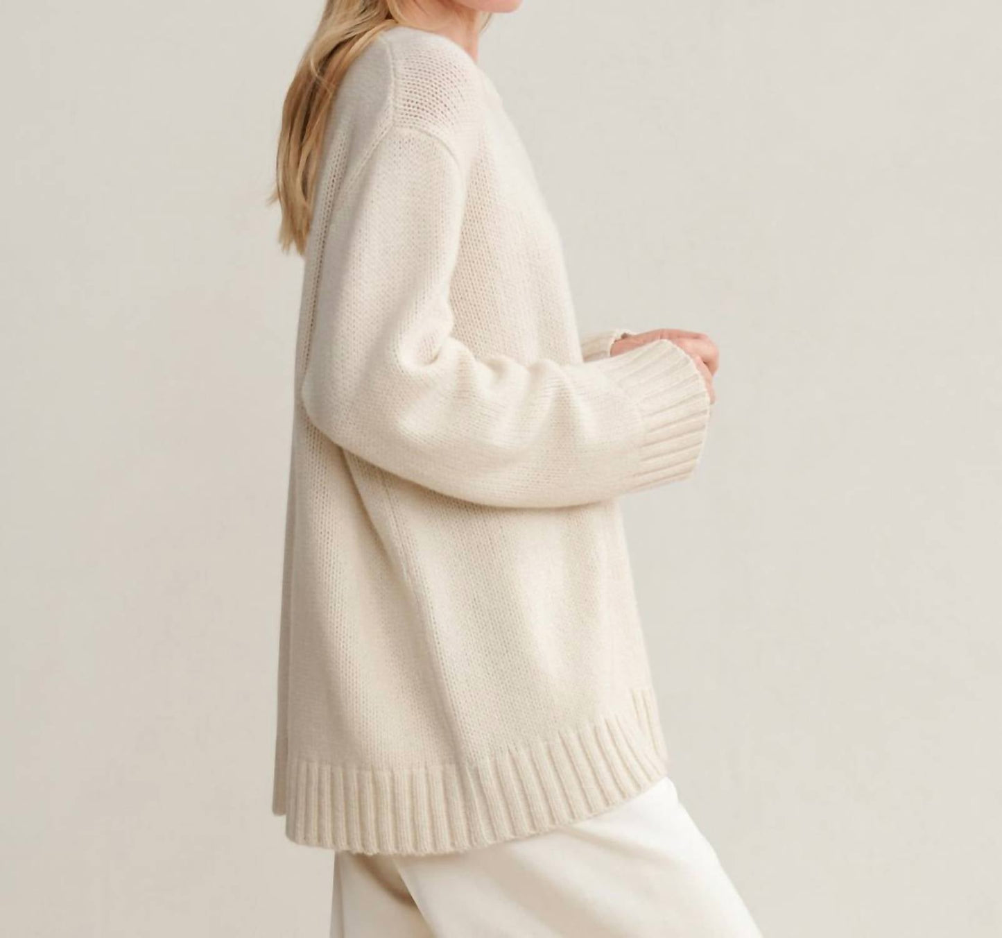 Cashmere Amelia Crewneck Sweater