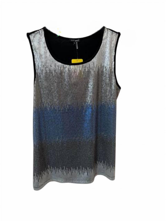 Women Dip-Dye Sequin Knit Back Tank Top