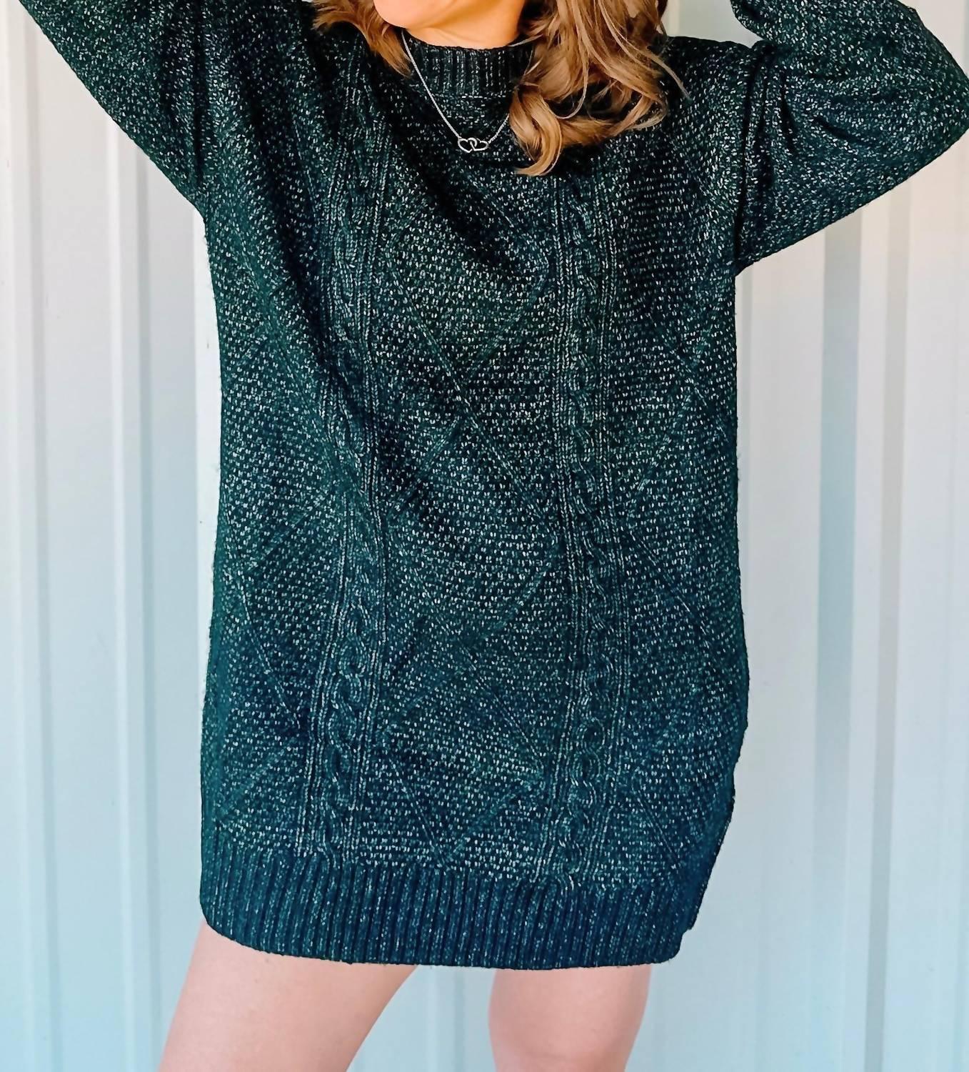 Langärmeliges Pulloverkleid