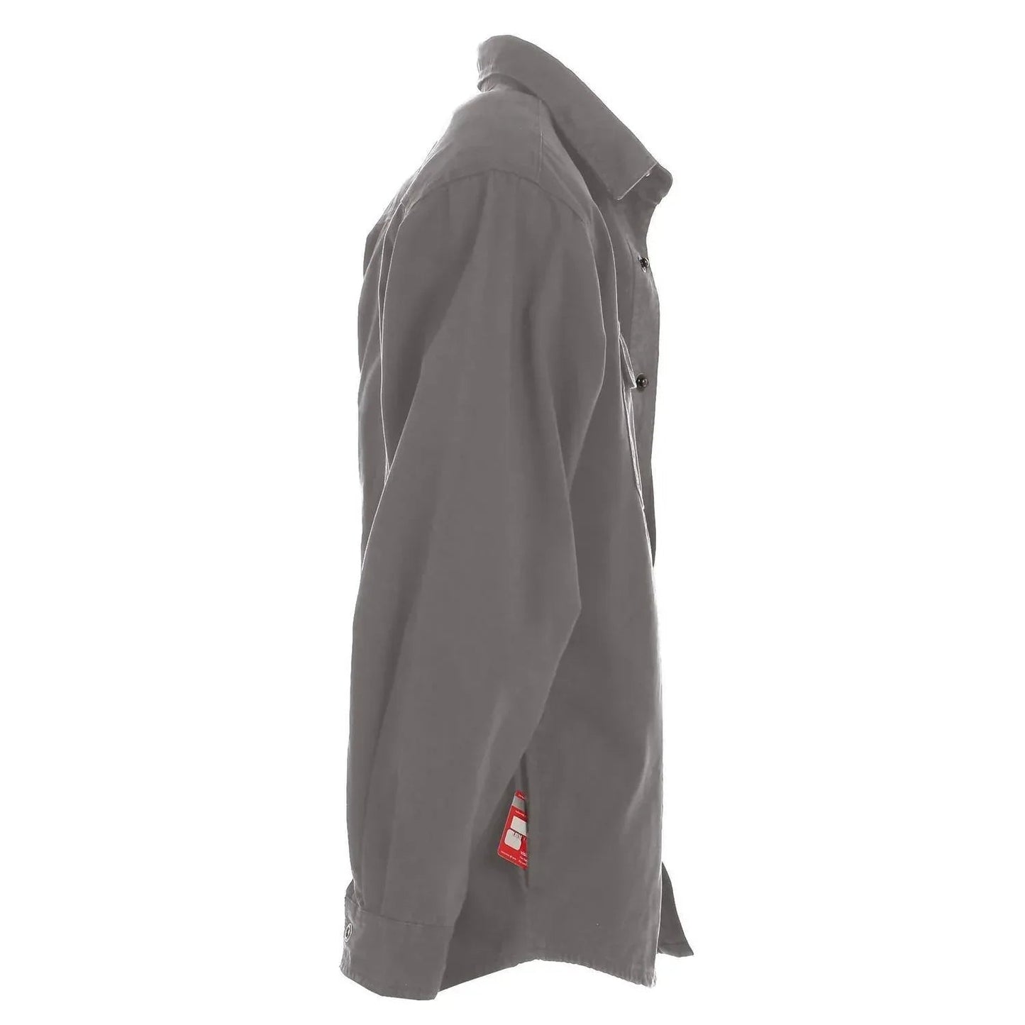 Twill Shirt Jacket With Flannel Lining