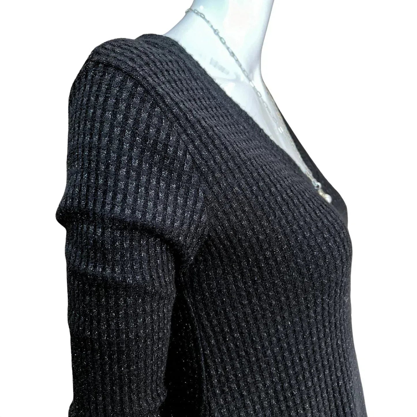Women's Waffle Shimmer Top