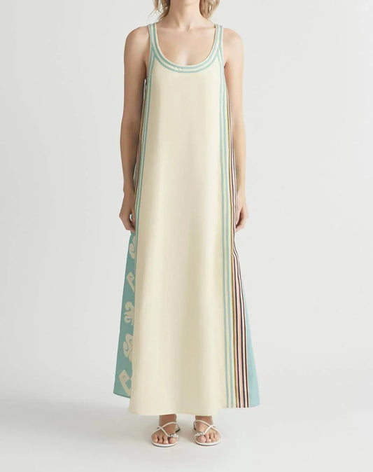 Goldrausch-Kleid mit U-Ausschnitt