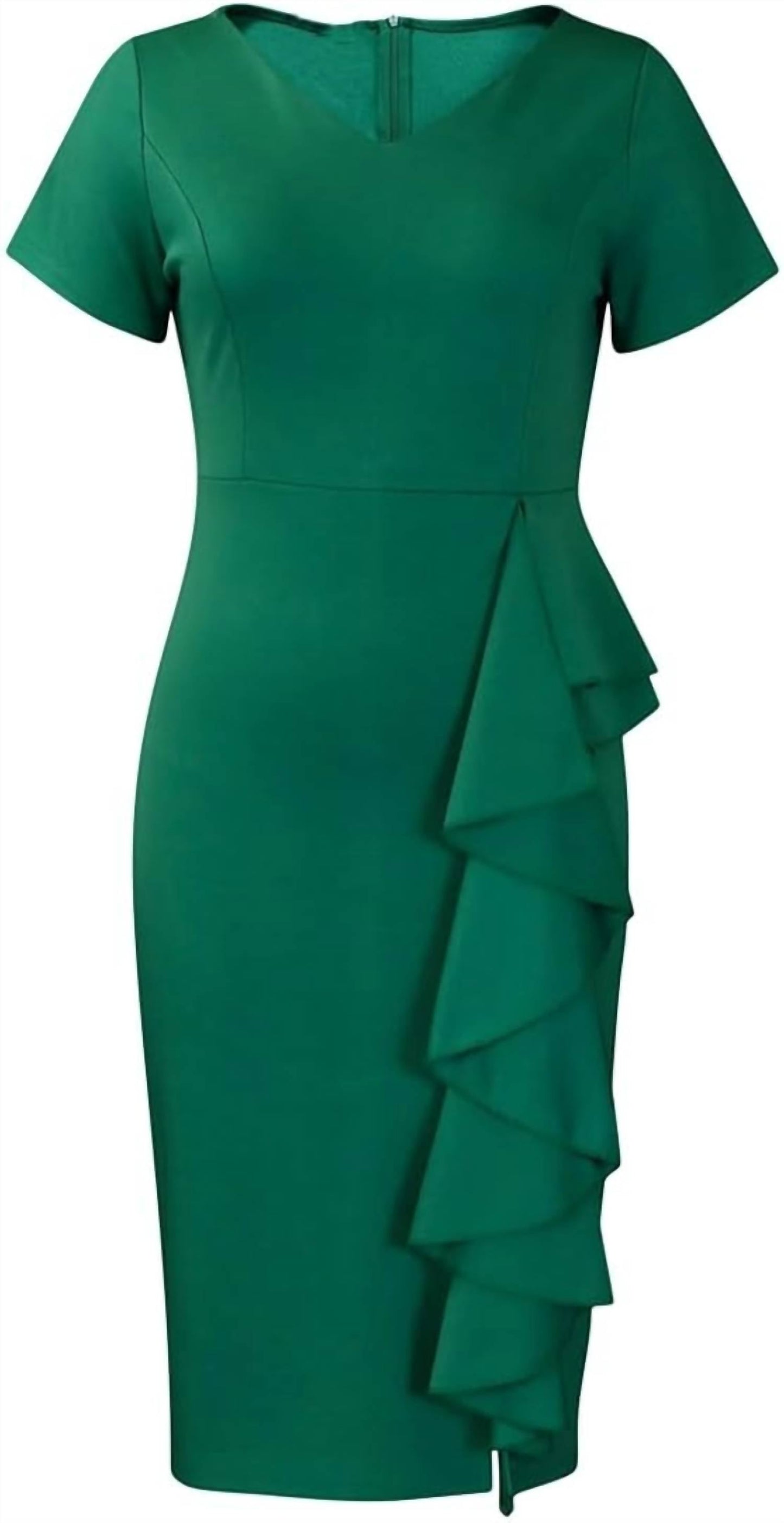Midi-Kleid mit Rüschen