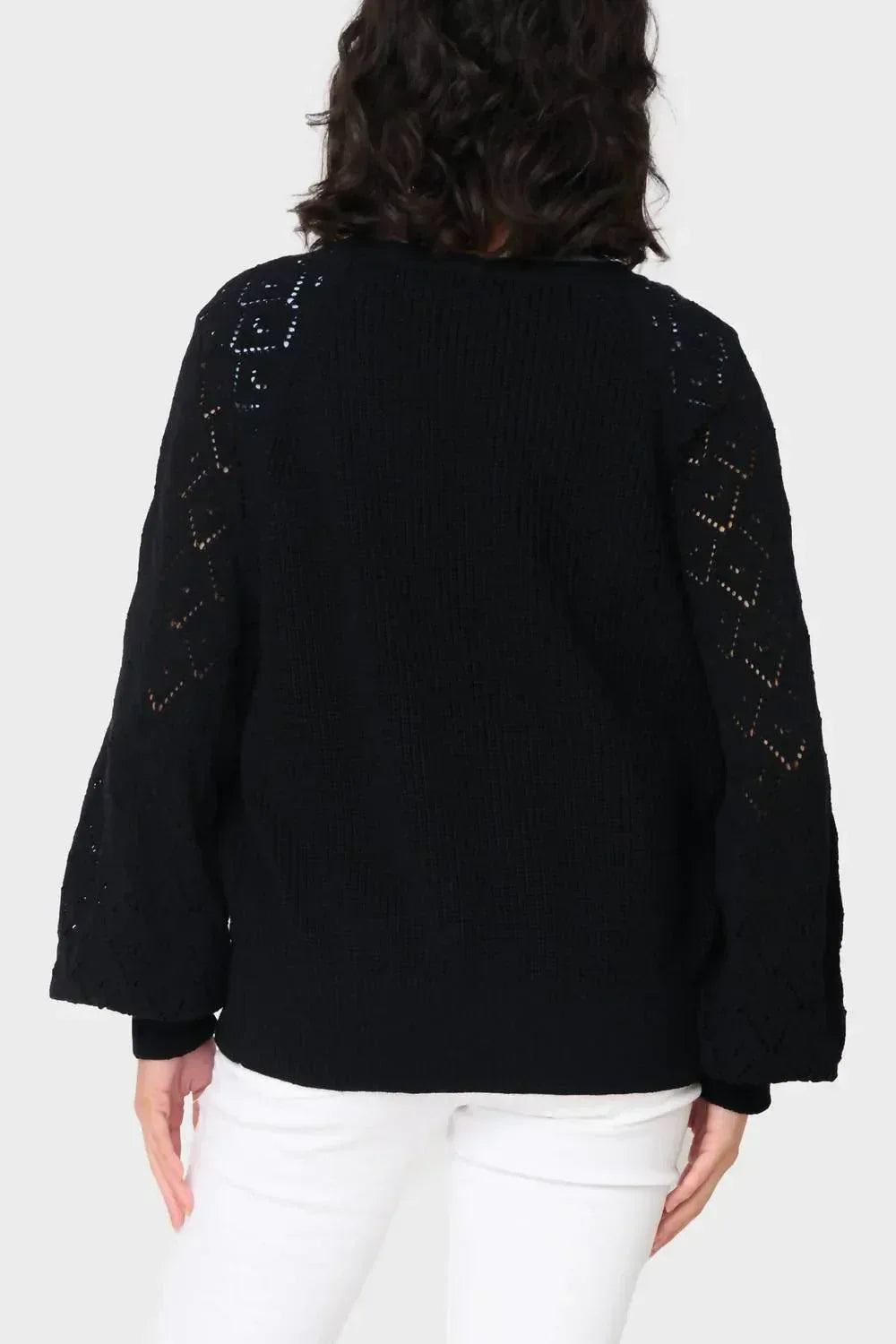 Gigi Diamond Stitch Crochet Cardigan