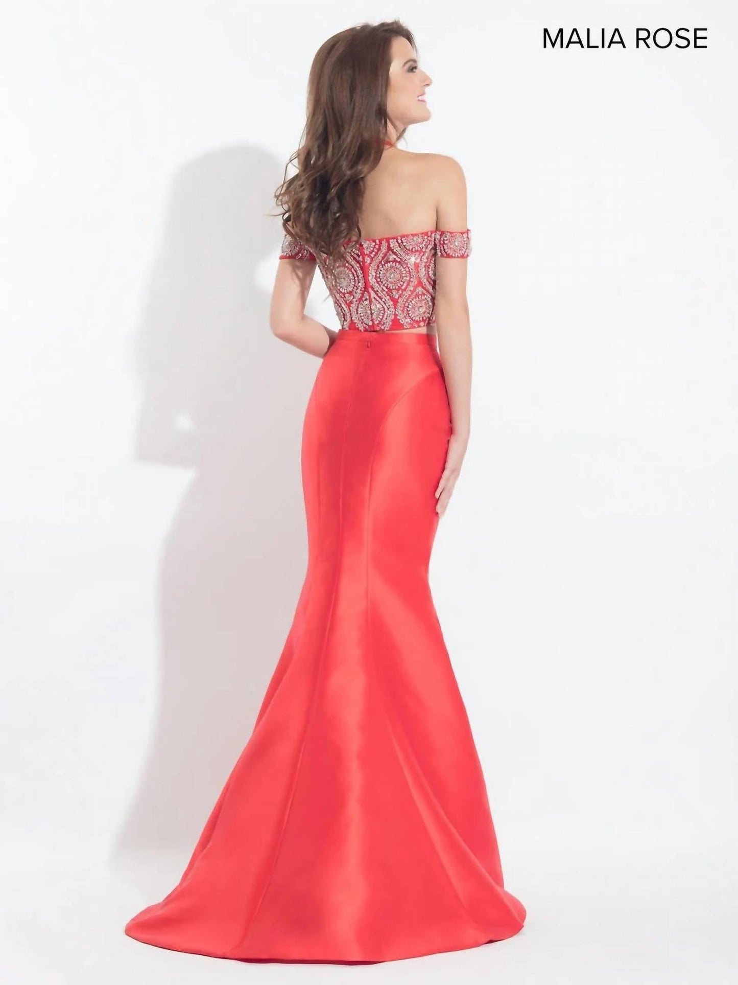 Crop Top Prom Dress